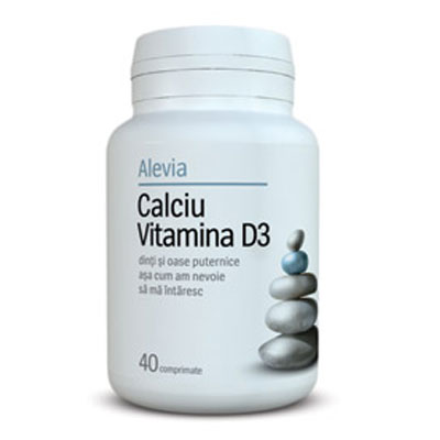 Alevia Calciu + Vitamina D3 40cpr