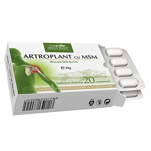 Dacia Plant Artroplant cu MSM 20cpr 