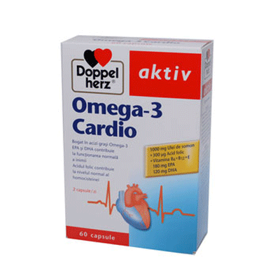 DOPPELHERZ Omega 3 Cardio x 60cps