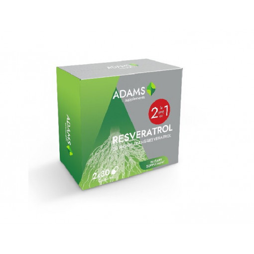 Adams Resveratrol 50mg 30cps 1+1 Gratis
