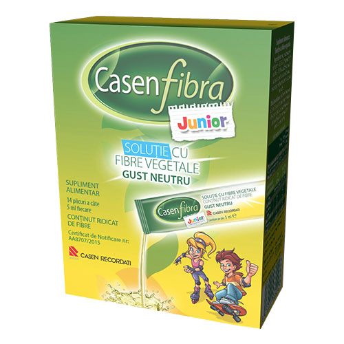 CasenFibra Junior solutie cu fibre vegetale 14 plicuri