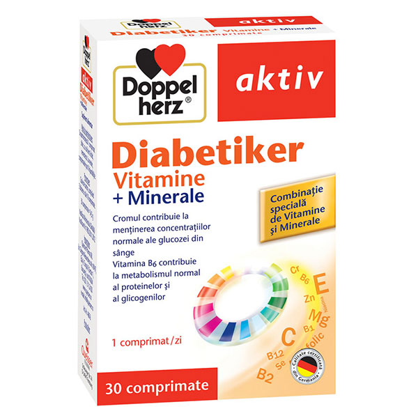 Doppelherz Aktiv Diabetiker Vitamine pentru diabetici 30 capsule