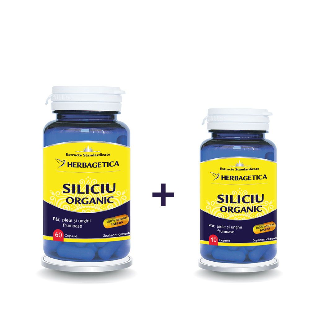 SILICIU ORGANIC 60 CPS + 10 CPS HERBAGETICA